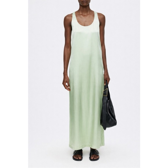 Closed Dresses & Skirts - Closed Sleeveless Satin Maxi Dress in Limonada